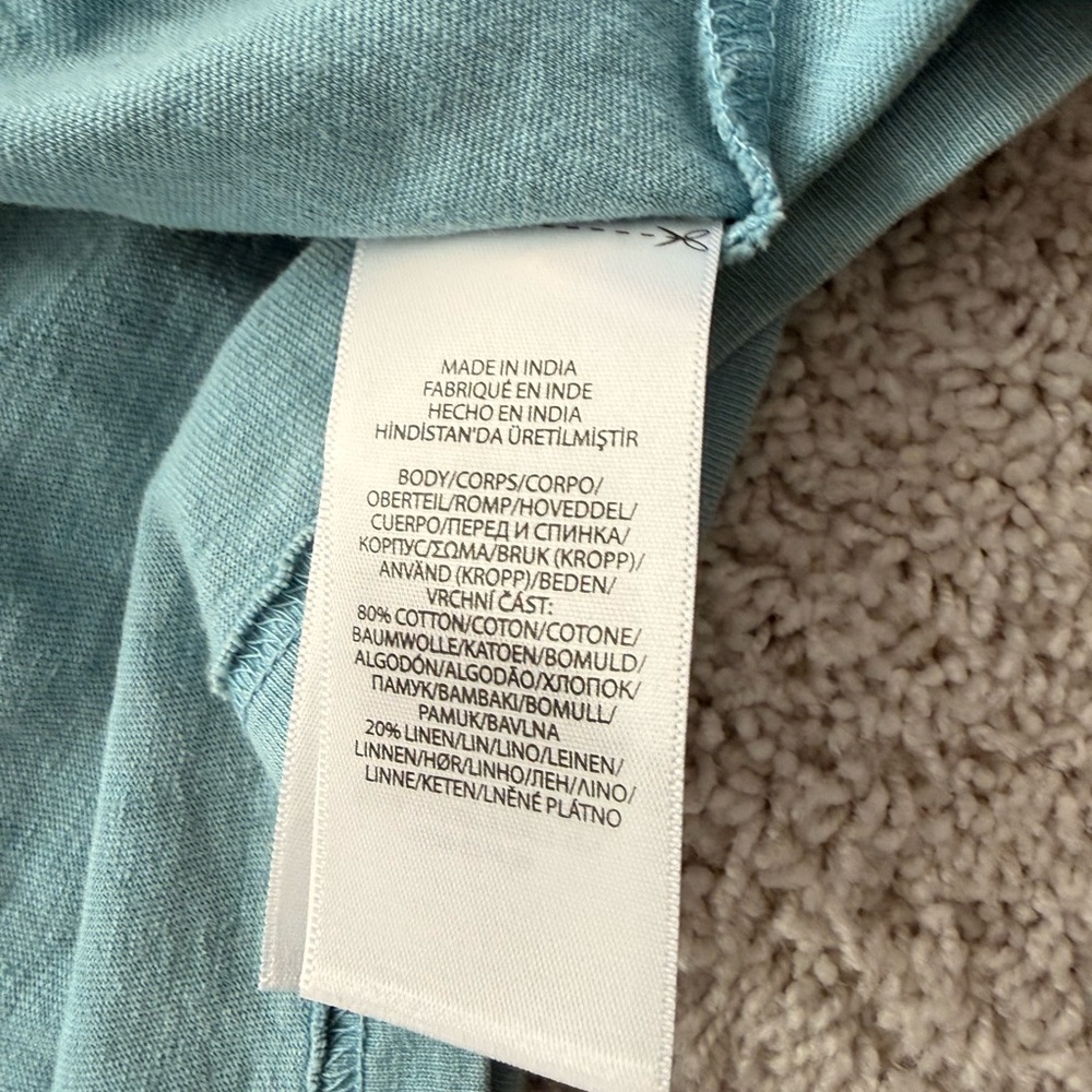 Polo by Ralph Lauren Men's Soft Blue Tee - Picture 5 of 6